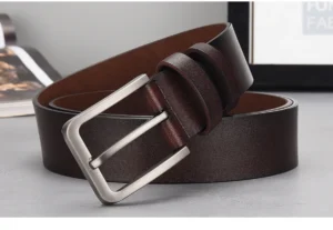 genuine leather belt, designer luxury men's trouser belt belt for jeans, pin buckle waistband strap hq027