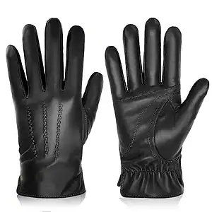 mens driving gloves unlined top quality soft genuine real leather goatskin black