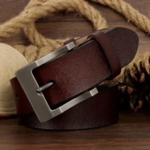 Premium men’s designer leather belt