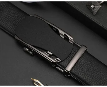 personalized genuine leather belt with automatic buckle, custom engraved name (25 52 inch) personalized genuine leather belt with automatic buckle, custom engraved name (25 52 inch)