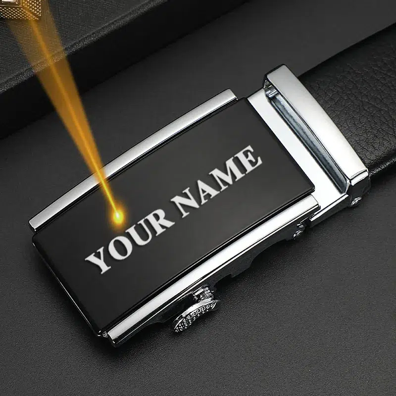 personalized genuine leather belt with automatic buckle, custom engraved name (25 52 inch) personalized genuine leather belt with automatic buckle, custom engraved name (25 52 inch)