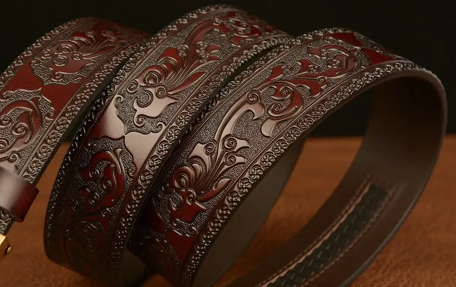 luxury genuine leather belt with gold dragon buckle (25 44 inch) luxury genuine leather belt with gold dragon buckle (25 44 inch)